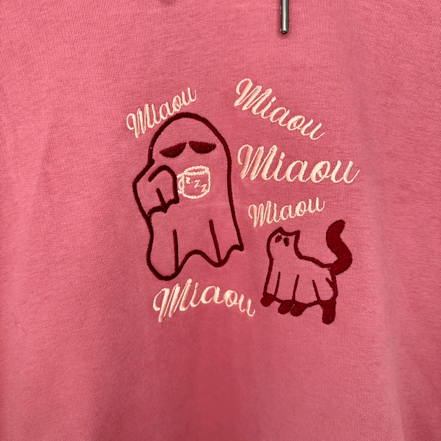 Sweat à capuche Fantome Chat