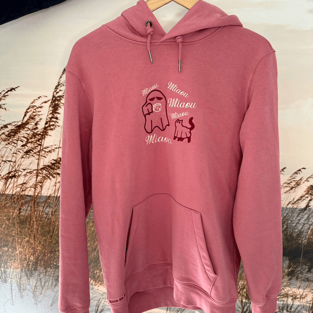 Sweat à capuche Fantome Chat