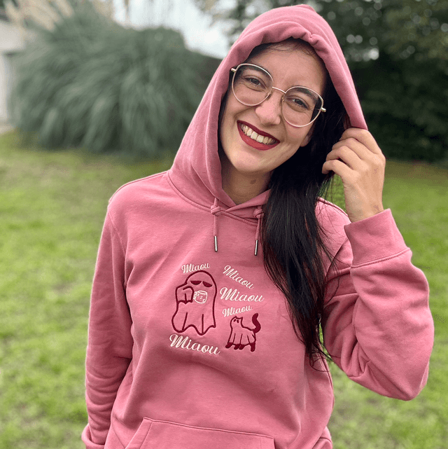 Sweat à capuche Fantome Chat