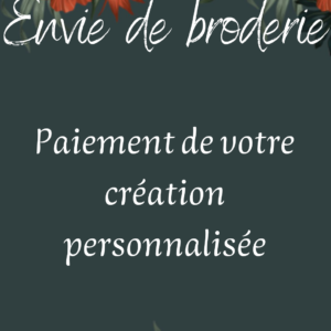 Visuel de l'entité d'Envie de Broderie pour le paiement d'une création personnalisée
